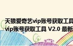 天狼爱奇艺vip账号获取工具 V2.0 最新免费版（天狼爱奇艺vip账号获取工具 V2.0 最新免费版功能简介）