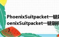 PhoenixSuitpacket一键刷机工具 V1.10 官方最新版（PhoenixSuitpacket一键刷机工具 V1.10 官方最新版功能简介）