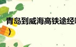 青岛到威海高铁途经哪些站（青岛到威海高铁）