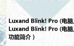 Luxand Blink! Pro (电脑人脸识别软件) V2.4 汉化破解版（Luxand Blink! Pro (电脑人脸识别软件) V2.4 汉化破解版功能简介）