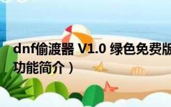 dnf偷渡器 V1.0 绿色免费版（dnf偷渡器 V1.0 绿色免费版功能简介）