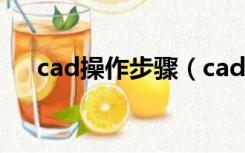 cad操作步骤（cad制图步骤详细步骤）