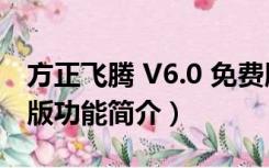 方正飞腾 V6.0 免费版（方正飞腾 V6.0 免费版功能简介）