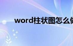 word柱状图怎么做（柱状图怎么做）