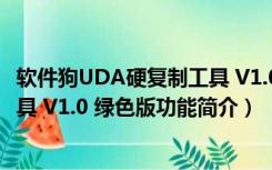 软件狗UDA硬复制工具 V1.0 绿色版（软件狗UDA硬复制工具 V1.0 绿色版功能简介）