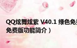 QQ炫舞炫紫 V40.1 绿色免费版（QQ炫舞炫紫 V40.1 绿色免费版功能简介）