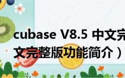 cubase V8.5 中文完整版（cubase V8.5 中文完整版功能简介）