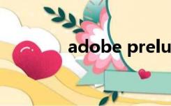 adobe prelude是什么软件