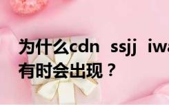 为什么cdn  ssjj  iwan4399在玩生死狙击时有时会出现？