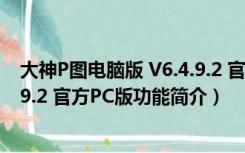 大神P图电脑版 V6.4.9.2 官方PC版（大神P图电脑版 V6.4.9.2 官方PC版功能简介）