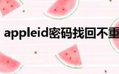 appleid密码找回不重设（app id密码找回）