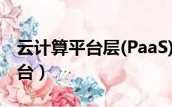 云计算平台层(PaaS)指的是什么?（云计算平台）