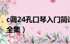 c调24孔口琴入门简谱（24孔c调口琴bd谱大全集）