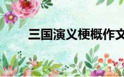 三国演义梗概作文（三国演义梗概）