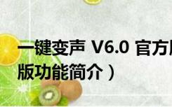 一键变声 V6.0 官方版（一键变声 V6.0 官方版功能简介）