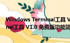 Windows Terminal工具 V1.0 免费版（Windows Terminal工具 V1.0 免费版功能简介）