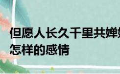 但愿人长久千里共婵娟是什么意思表达了作者怎样的感情