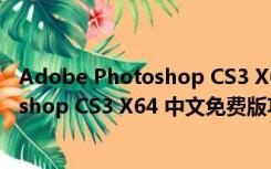 Adobe Photoshop CS3 X64 中文免费版（Adobe Photoshop CS3 X64 中文免费版功能简介）