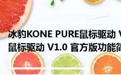 冰豹KONE PURE鼠标驱动 V1.0 官方版（冰豹KONE PURE鼠标驱动 V1.0 官方版功能简介）