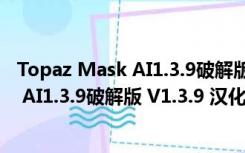 Topaz Mask AI1.3.9破解版 V1.3.9 汉化版（Topaz Mask AI1.3.9破解版 V1.3.9 汉化版功能简介）