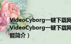 VideoCyborg一键下载网页所有视频和音乐工具 网页版（VideoCyborg一键下载网页所有视频和音乐工具 网页版功能简介）