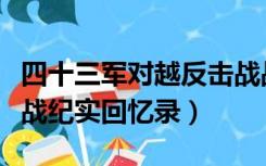 四十三军对越反击战战参战回忆录（十三军越战纪实回忆录）