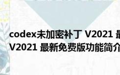 codex未加密补丁 V2021 最新免费版（codex未加密补丁 V2021 最新免费版功能简介）