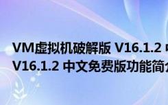 VM虚拟机破解版 V16.1.2 中文免费版（VM虚拟机破解版 V16.1.2 中文免费版功能简介）