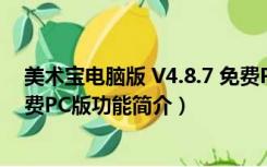 美术宝电脑版 V4.8.7 免费PC版（美术宝电脑版 V4.8.7 免费PC版功能简介）