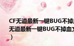 CF无道最新一键BUG不掉血文件 beta26 绿色免费版（CF无道最新一键BUG不掉血文件 beta26 绿色免费版功能简介）