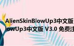 AlienSkinBlowUp3中文版 V3.0 免费注册版（AlienSkinBlowUp3中文版 V3.0 免费注册版功能简介）