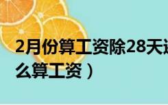 2月份算工资除28天还是30天（2月份28天怎么算工资）