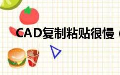 CAD复制粘贴很慢（cad复制粘贴很慢）