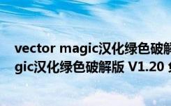 vector magic汉化绿色破解版 V1.20 免费版（vector magic汉化绿色破解版 V1.20 免费版功能简介）