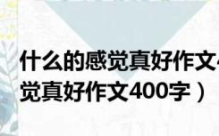 什么的感觉真好作文400字五年级（什么的感觉真好作文400字）