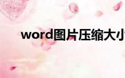 word图片压缩大小（word图片压缩）