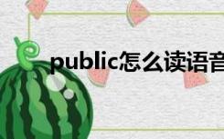 public怎么读语音（public怎么读）