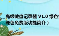 高级键盘记录器 V1.0 绿色免费版（高级键盘记录器 V1.0 绿色免费版功能简介）