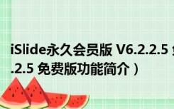 iSlide永久会员版 V6.2.2.5 免费版（iSlide永久会员版 V6.2.2.5 免费版功能简介）