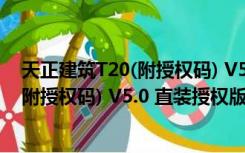 天正建筑T20(附授权码) V5.0 直装授权版（天正建筑T20(附授权码) V5.0 直装授权版功能简介）