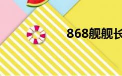 868舰舰长（868舰）