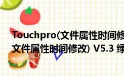 Touchpro(文件属性时间修改) V5.3 绿色版（Touchpro(文件属性时间修改) V5.3 绿色版功能简介）