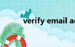 verify email address翻译中文