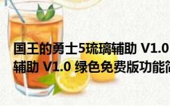 国王的勇士5琉璃辅助 V1.0 绿色免费版（国王的勇士5琉璃辅助 V1.0 绿色免费版功能简介）