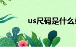 us尺码是什么意思（us尺码）