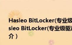 Hasleo BitLocker(专业级驱动加密软件) V2.0 官方版（Hasleo BitLocker(专业级驱动加密软件) V2.0 官方版功能简介）