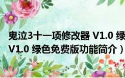 鬼泣3十一项修改器 V1.0 绿色免费版（鬼泣3十一项修改器 V1.0 绿色免费版功能简介）