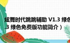 炫舞时代跳跳辅助 V1.3 绿色免费版（炫舞时代跳跳辅助 V1.3 绿色免费版功能简介）