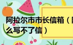 阿拉尔市市长信箱（阿拉尔政务网市长信箱怎么写不了信）