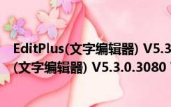 EditPlus(文字编辑器) V5.3.0.3080 官方最新版（EditPlus(文字编辑器) V5.3.0.3080 官方最新版功能简介）